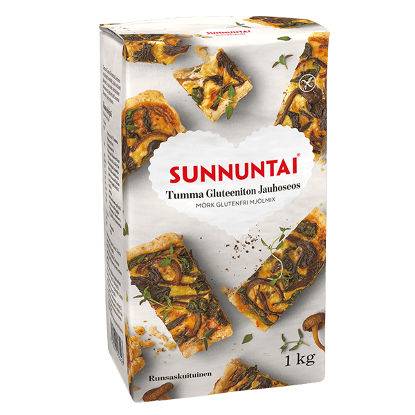 Sunnuntai Tumma Gluteeniton Jauhoseos