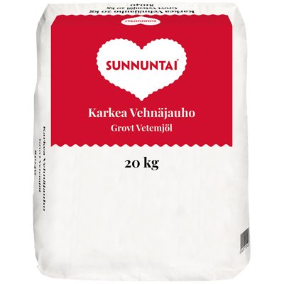 Sunnuntai Karkea Vehnäjauho 20kg