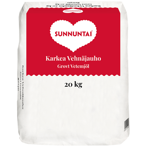 Sunnuntai Karkea Vehnäjauho 20kg