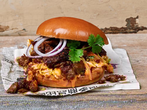 Beanit® Fava bean chunks Korean burger