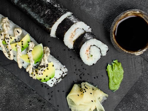 Beanit® Fava bean mince sushi roll