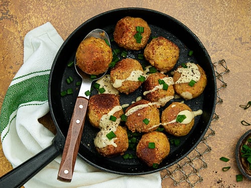 Fava bean veggie balls