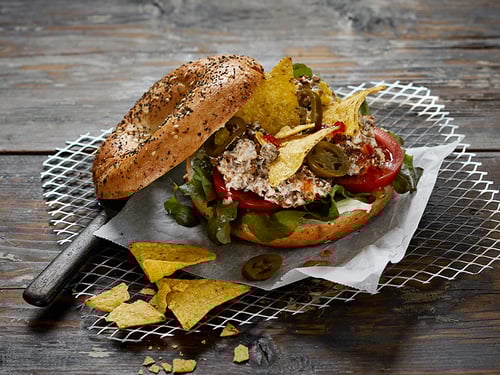 Beanit® Fava bean mince taco bagel